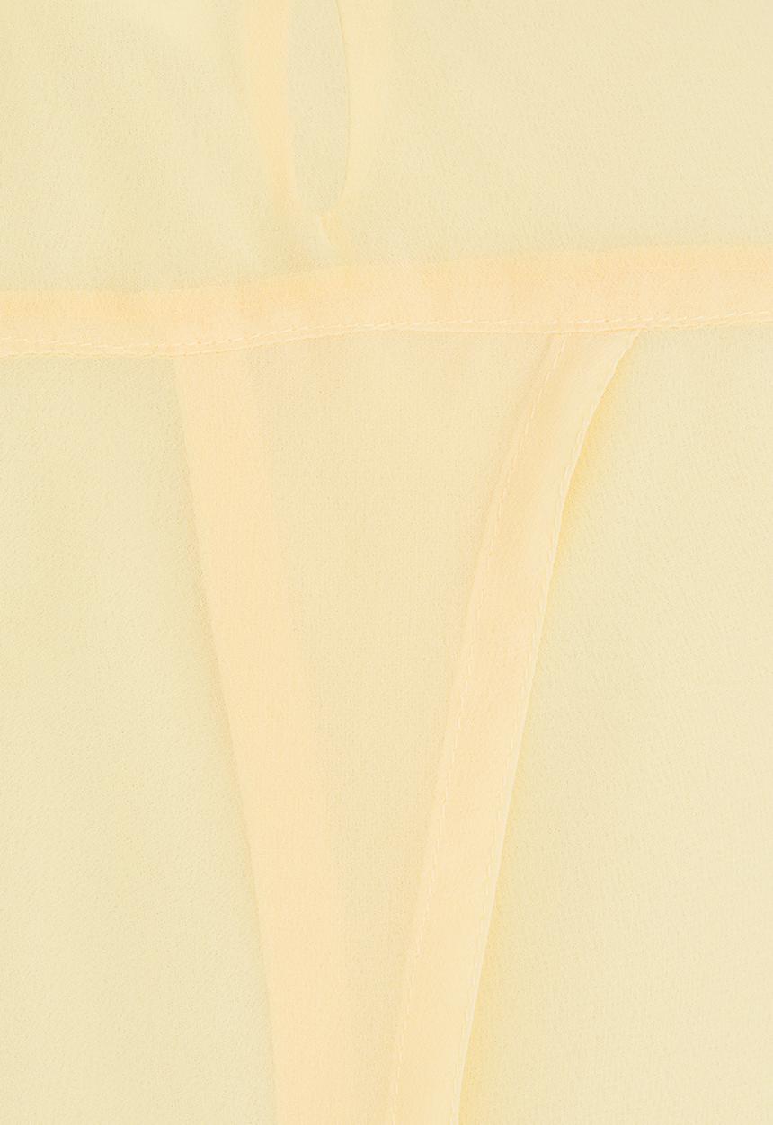 Rebel Republic - Longer Length Chiffon Layer Top Yellow