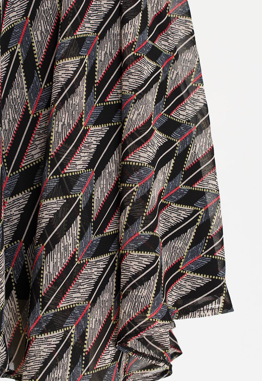 Rebel Republic - Hanky Hem Dress Multi-colour