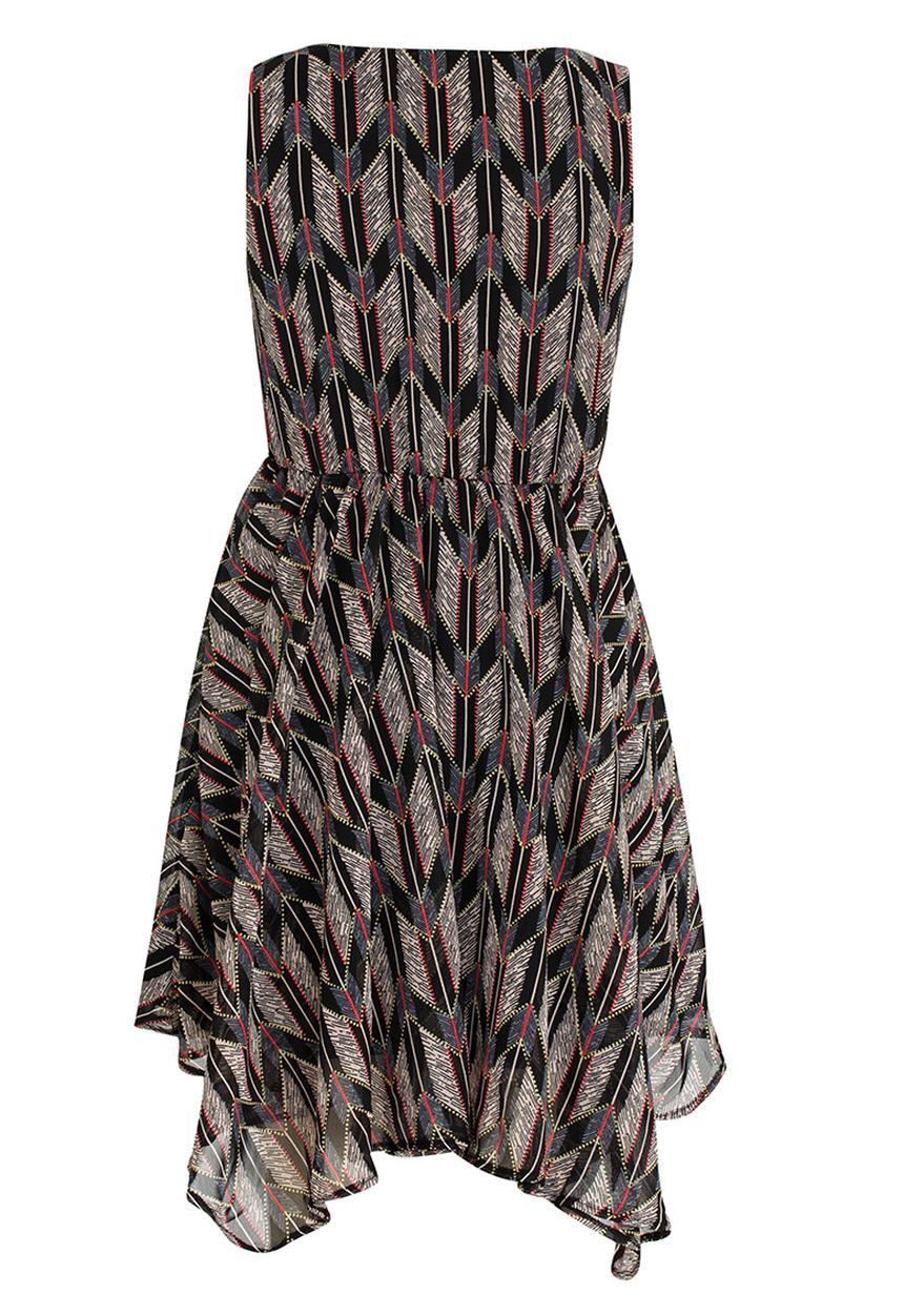 Rebel Republic - Hanky Hem Dress Multi-colour