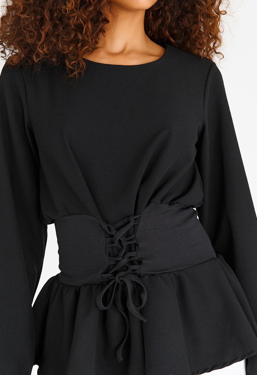 STYLE REPUBLIC - Corset Blouse Black