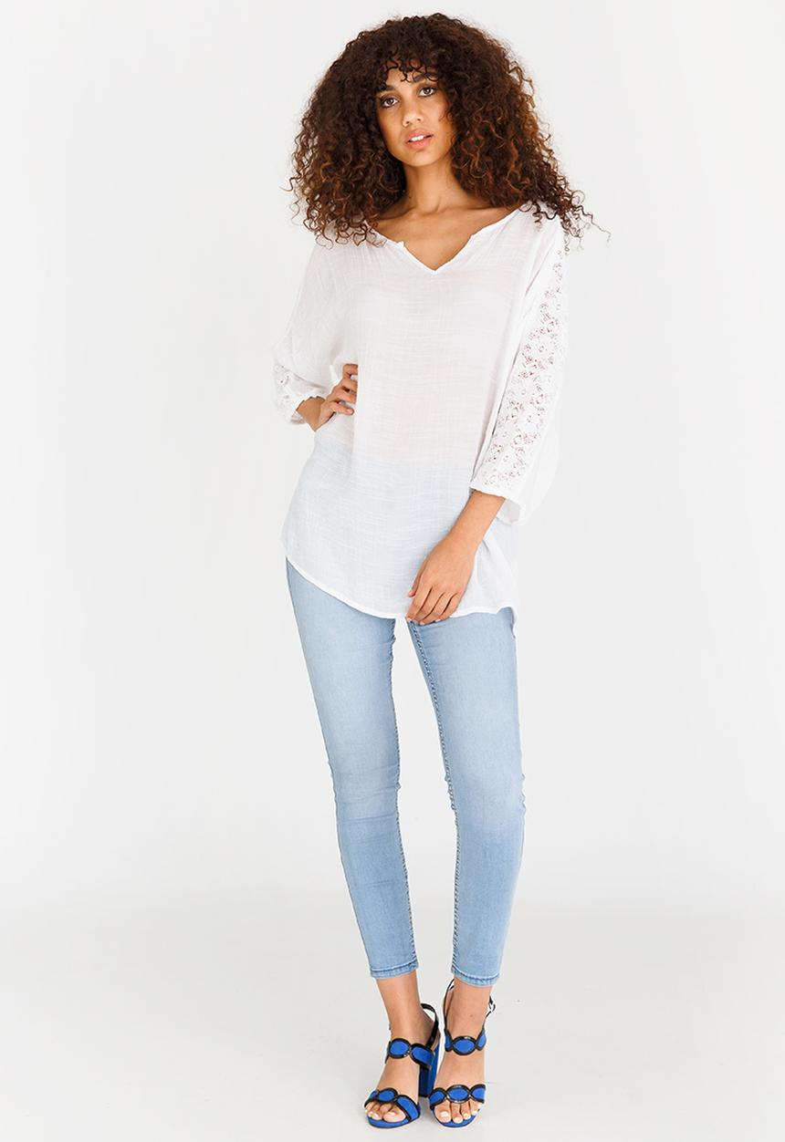 edit - Batwing Blouse White
