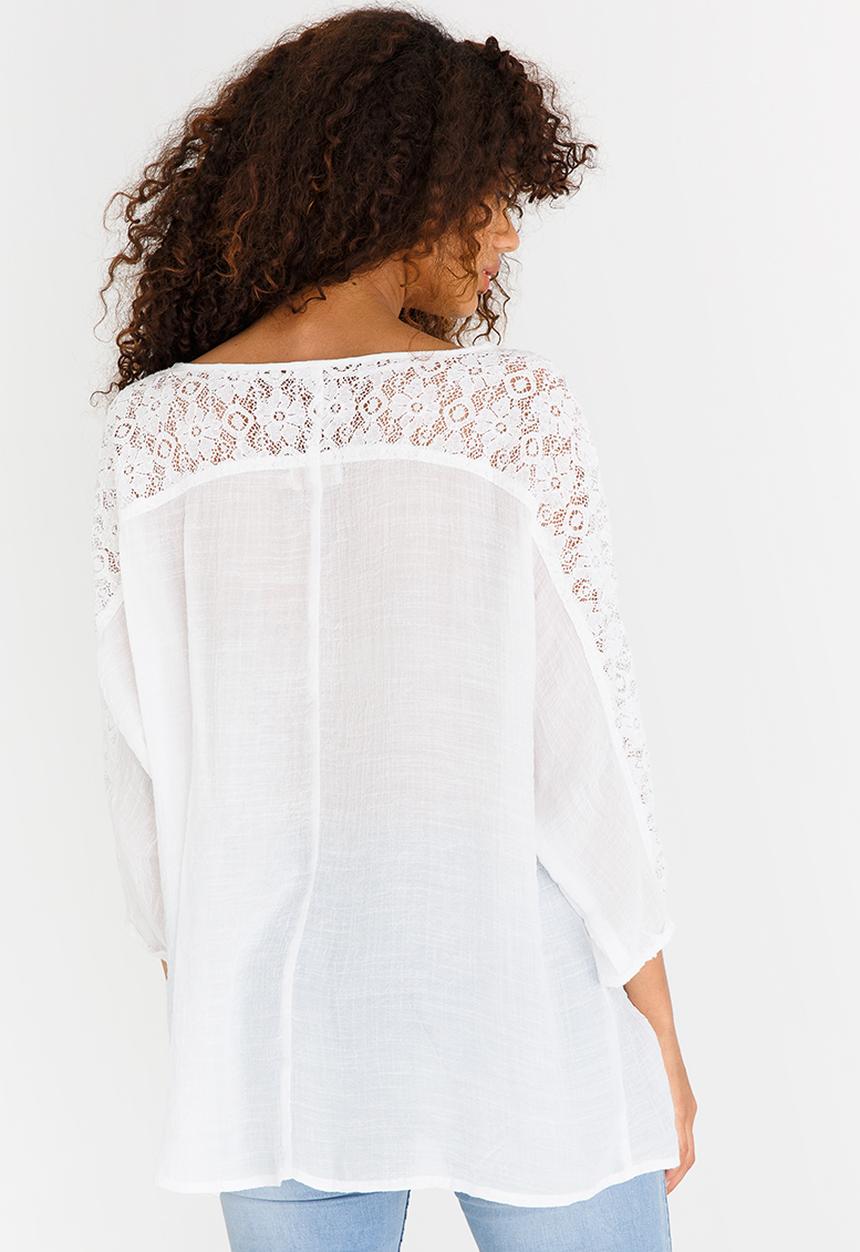 edit - Batwing Blouse White