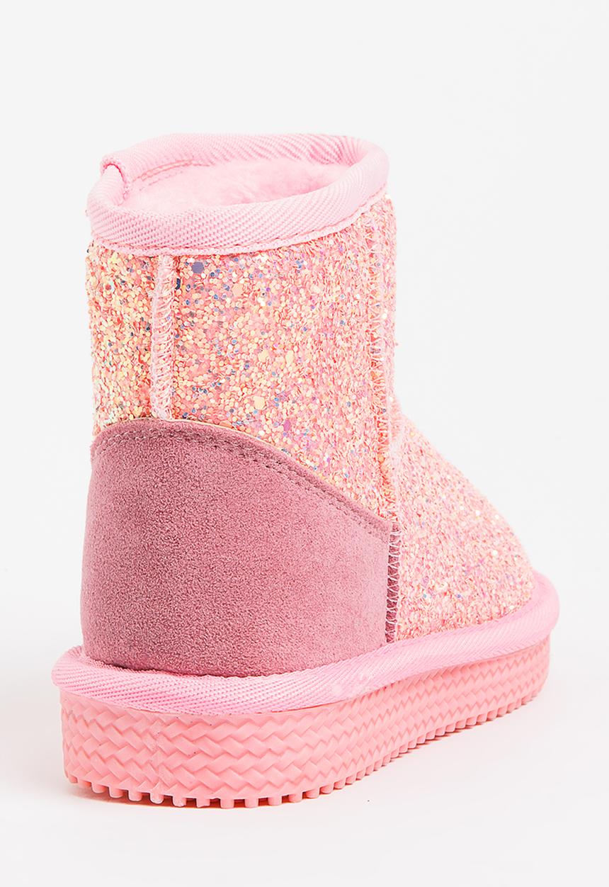 Pop Candy - Girls Metallic Boot Mid Pink