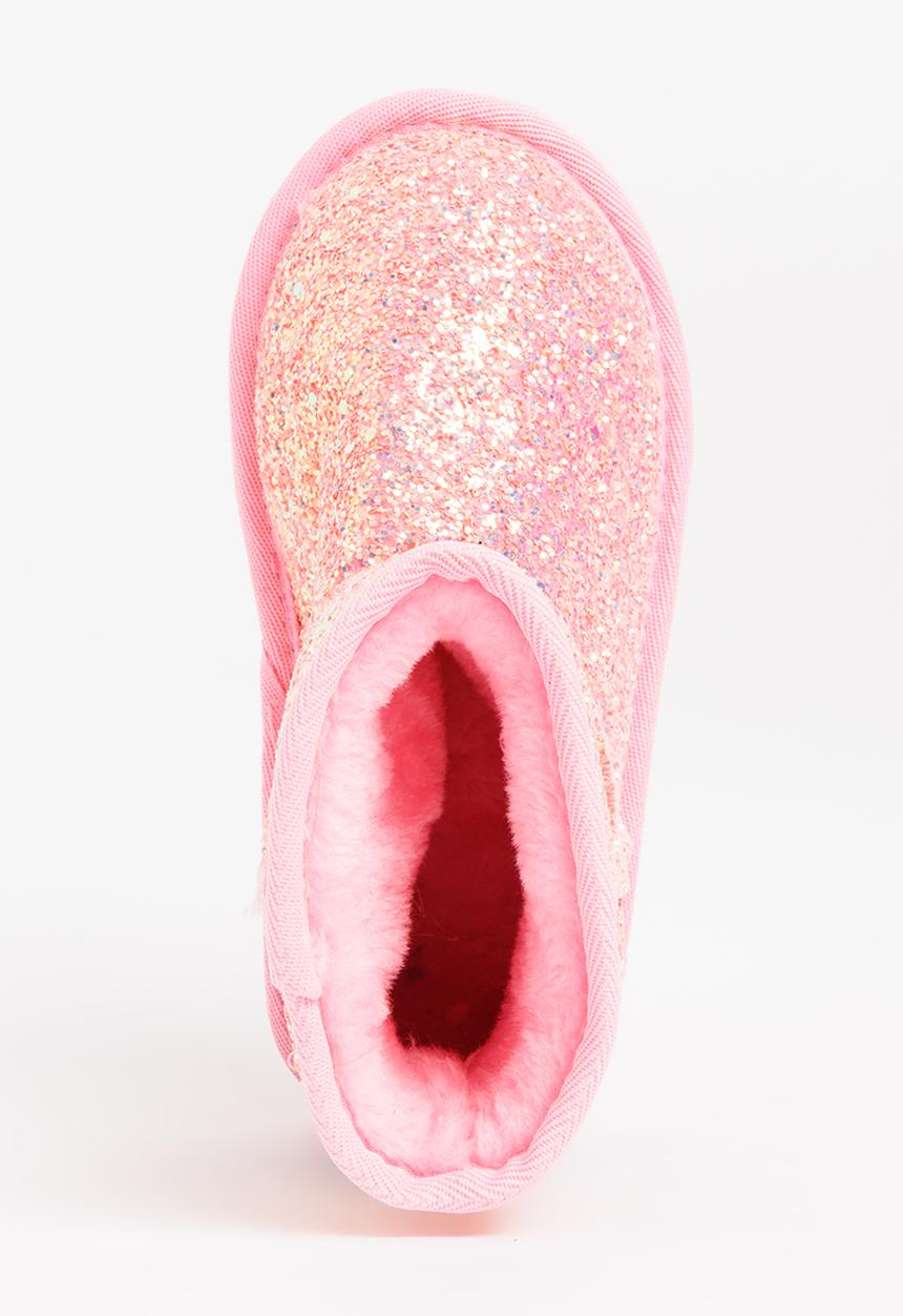 Pop Candy - Girls Metallic Boot Mid Pink