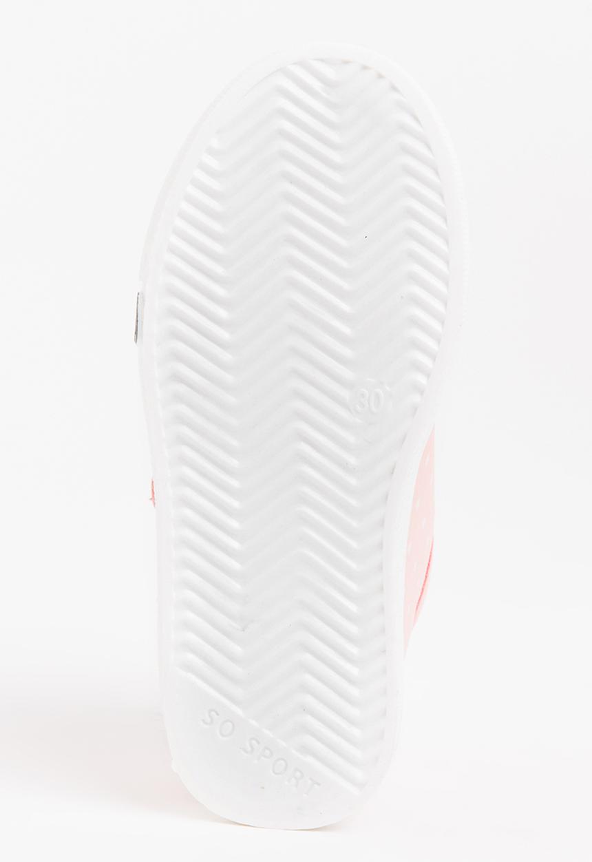 Pop Candy - Girls Polka Dot  Sneaker Mid Pink