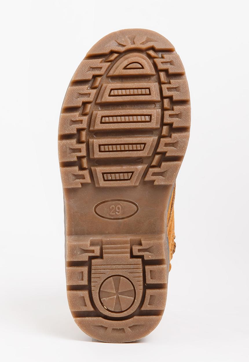 Pop Candy - Boys Lace Up Boot Tan