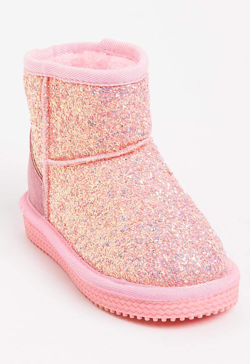 Pop Candy - Girls Metallic Boot Mid Pink