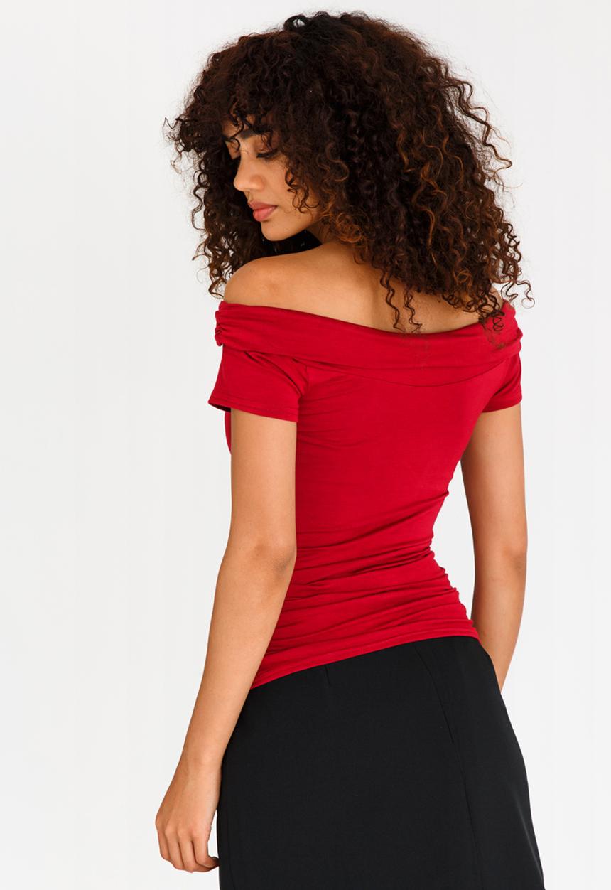 edit - Bardot T-shirt Dark Red