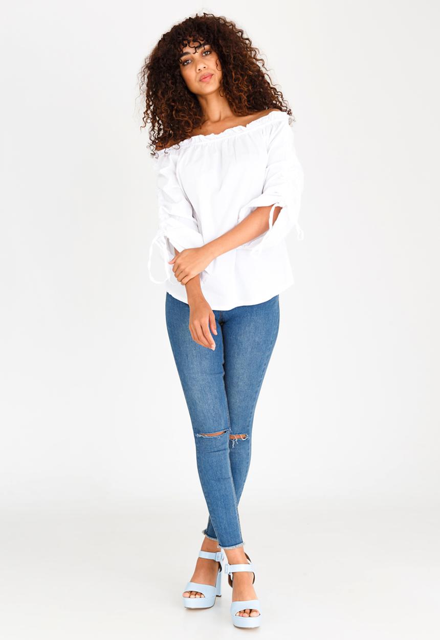 Revenge - Off shoulder Top White