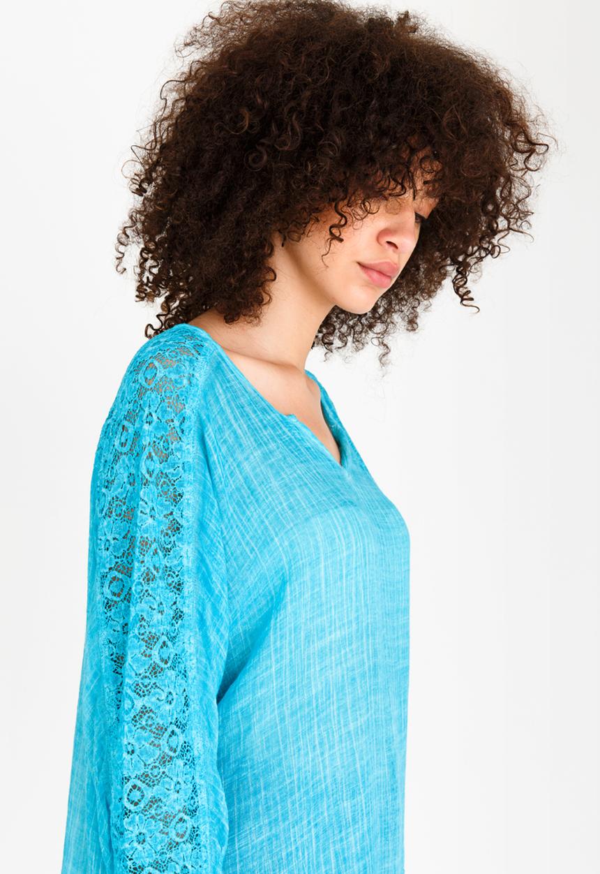 edit - Batwing Blouse Turquoise