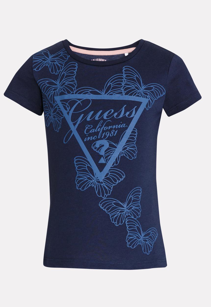 GUESS - Girls Tri Butterfly Tee Blue
