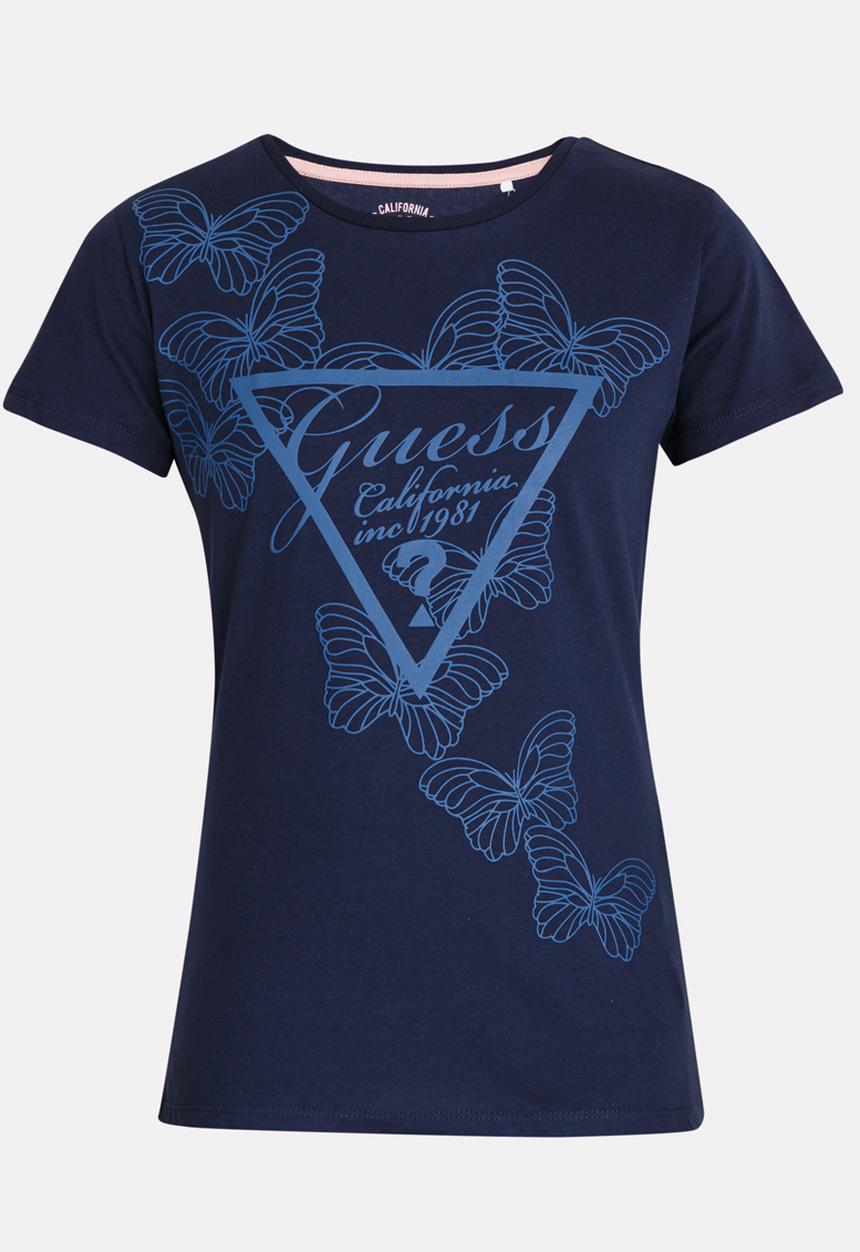 GUESS - Girls Tri Butterfly Tee Blue
