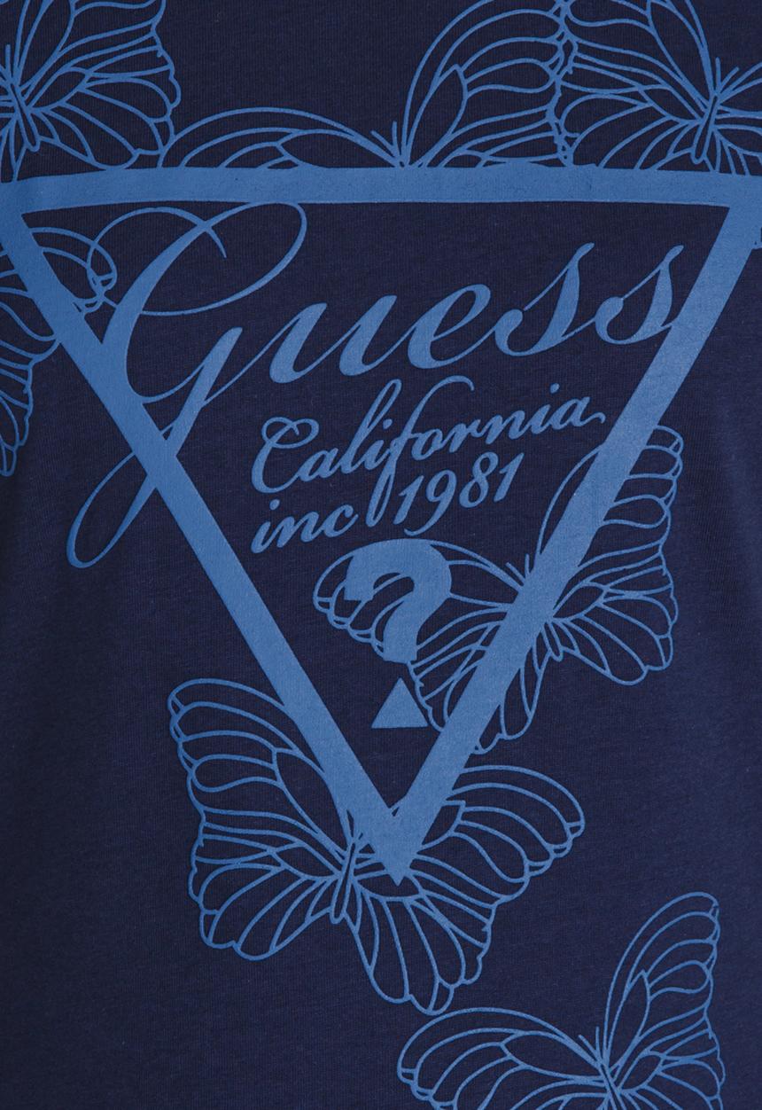 GUESS - Girls Tri Butterfly Tee Blue