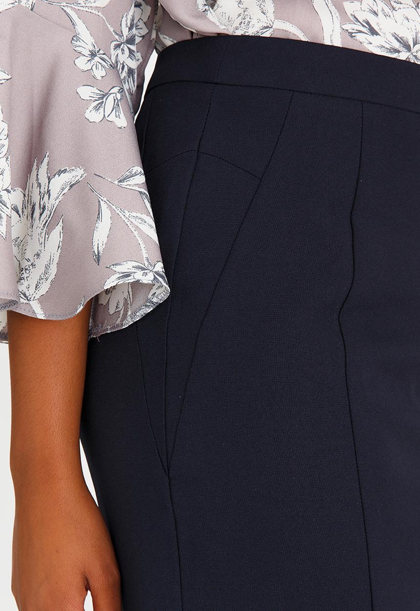 edit - Tailored Pencil Skirt Navy