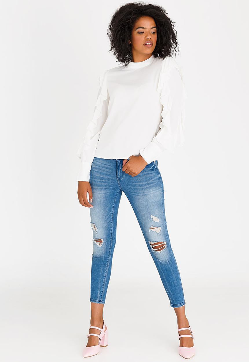 Vero Moda - Manisa Frill Top White
