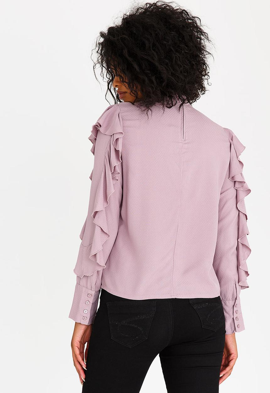 Vero Moda - Manisa Frill Top Mid Purple