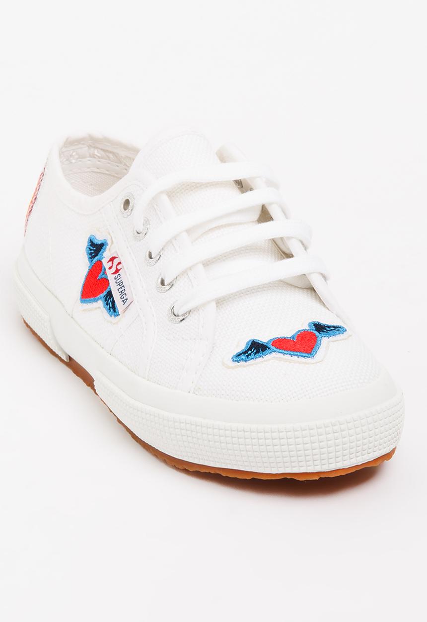 SUPERGA - Girls  Classic Patches  Sneaker White