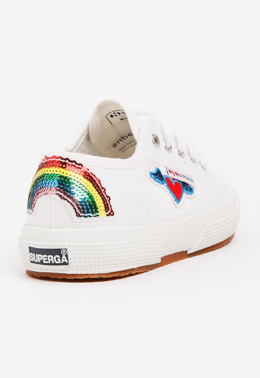 SUPERGA - Girls  Classic Patches  Sneaker White