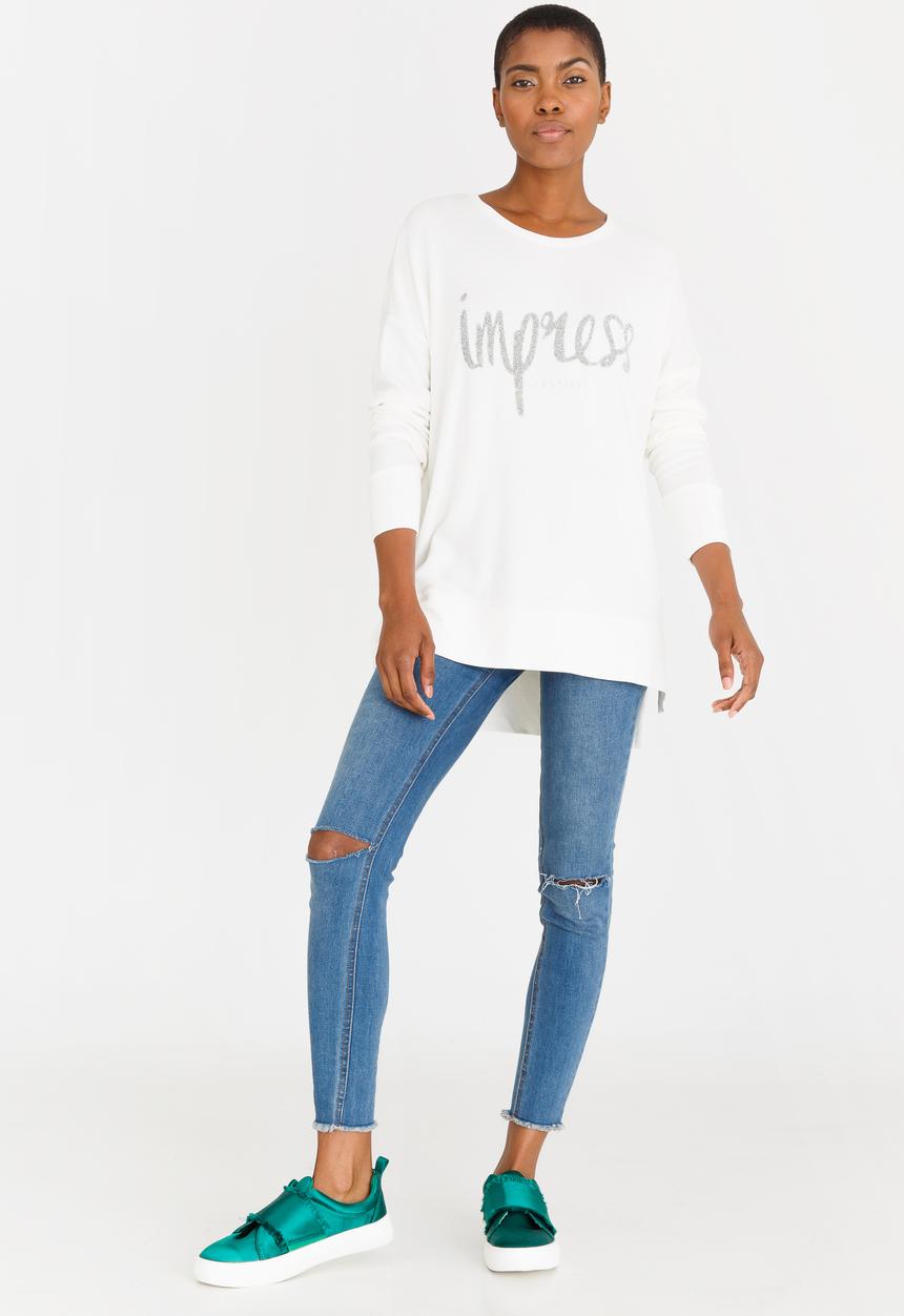 c(inch) - Sweat Top White