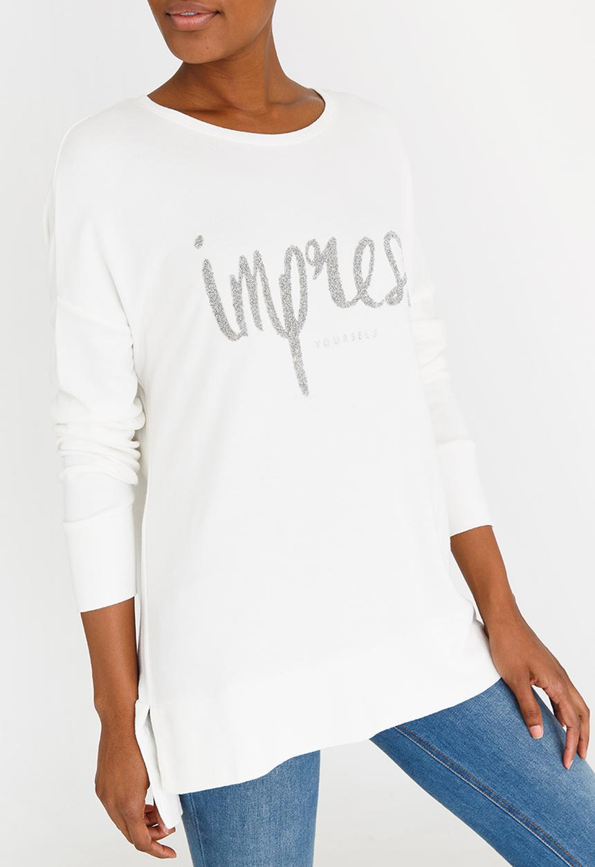c(inch) - Sweat Top White