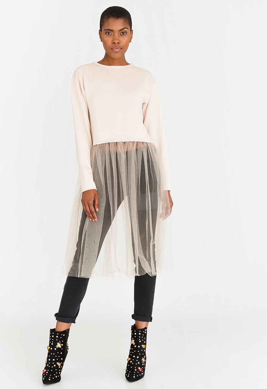 c(inch) - Combo T-shirt Nude