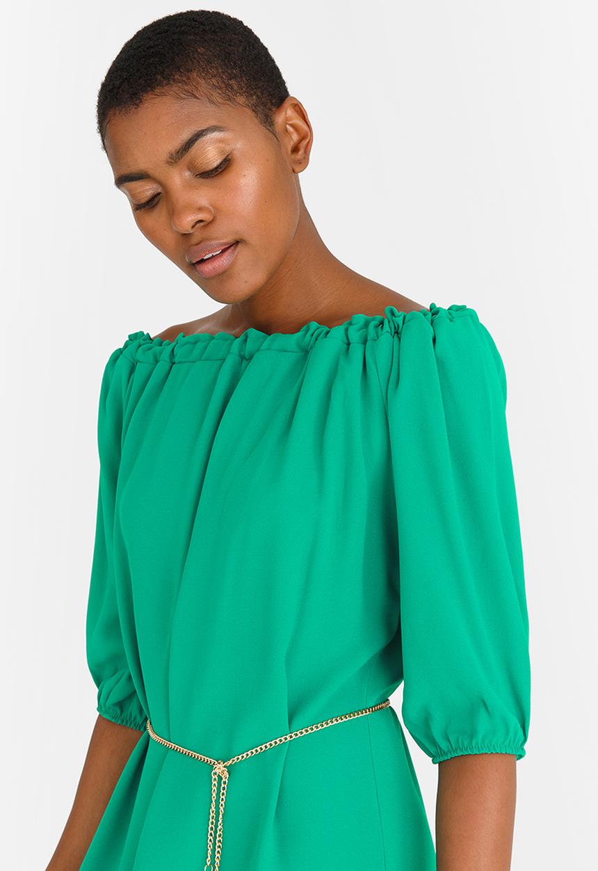 edit - Bardot Shift Dress Green