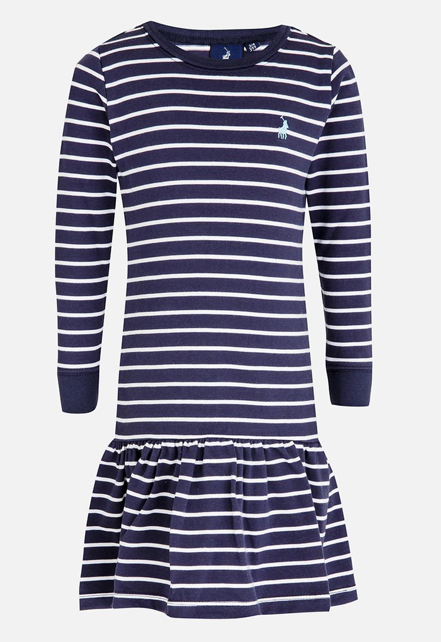 POLO - Alexis LS Striped Dress Navy