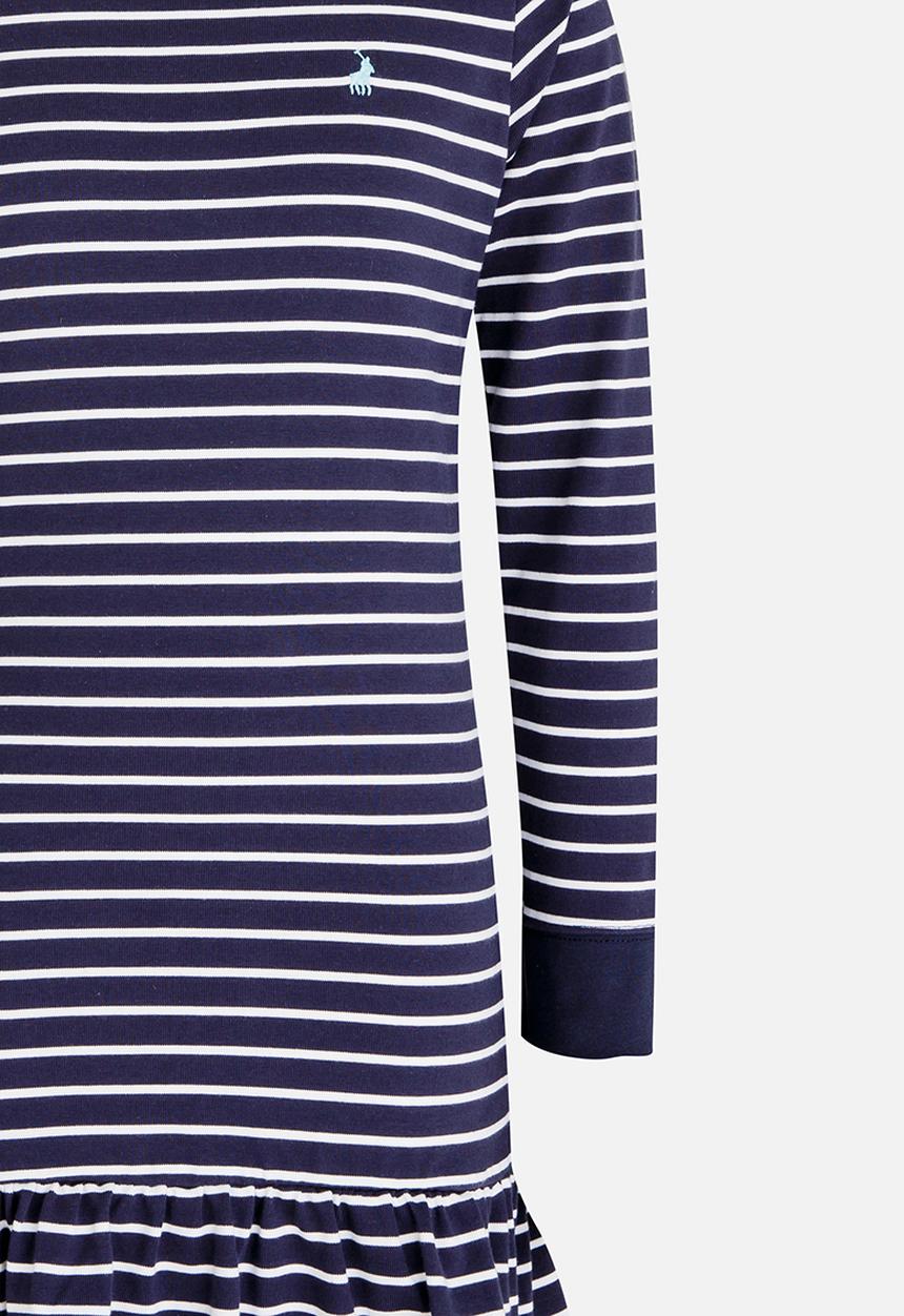POLO - Alexis LS Striped Dress Navy