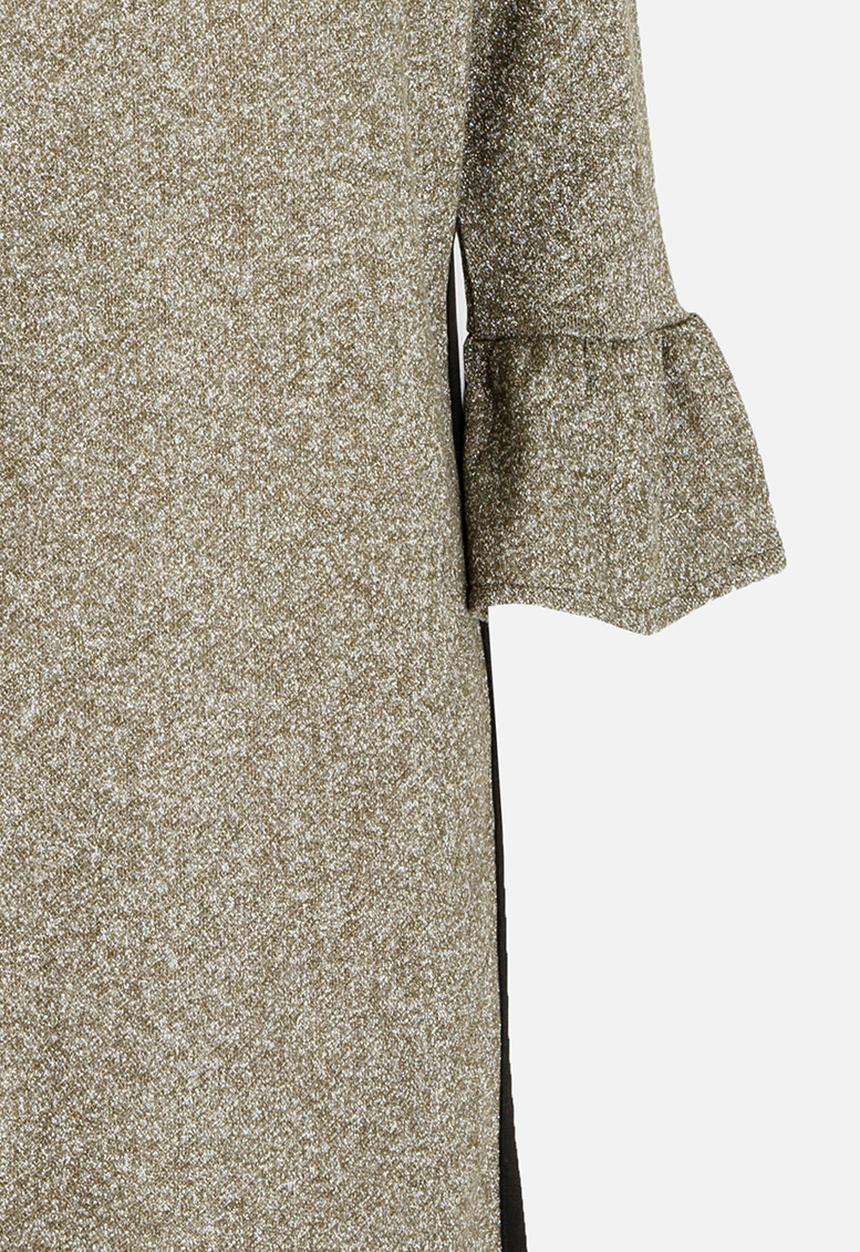 Name It - Glittery  Sweat Dress Khaki Green