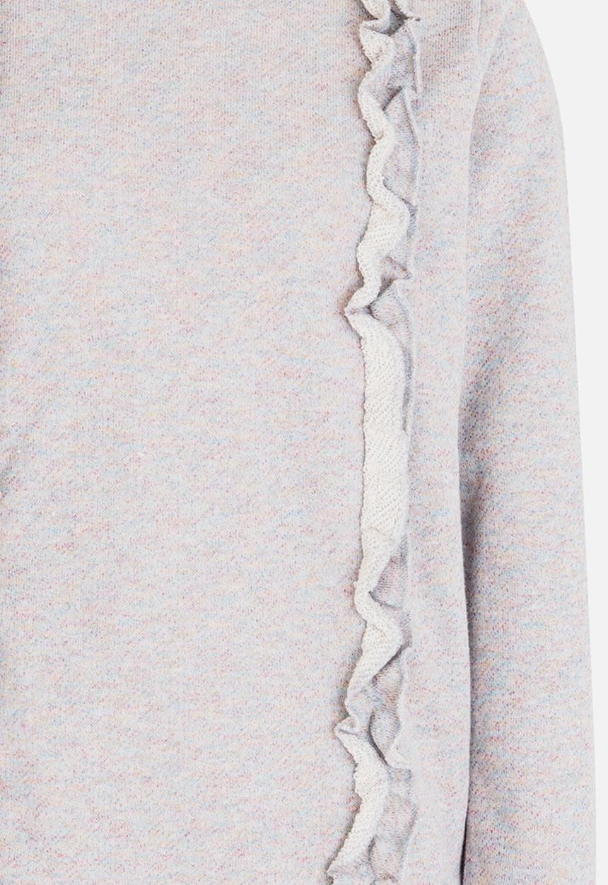 Name It - Long Sleeve Frilled Sweat Top Grey
