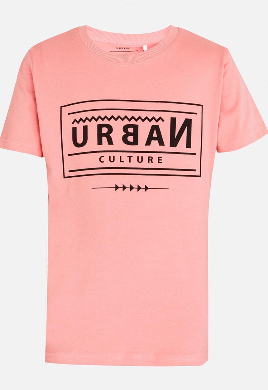 Name It - Printed Short Sleeve Tee Peach