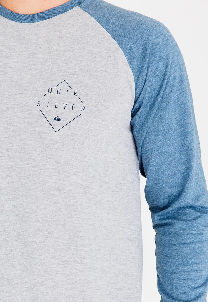 Quiksilver - Raglan Sleeve Tee Grey Melange