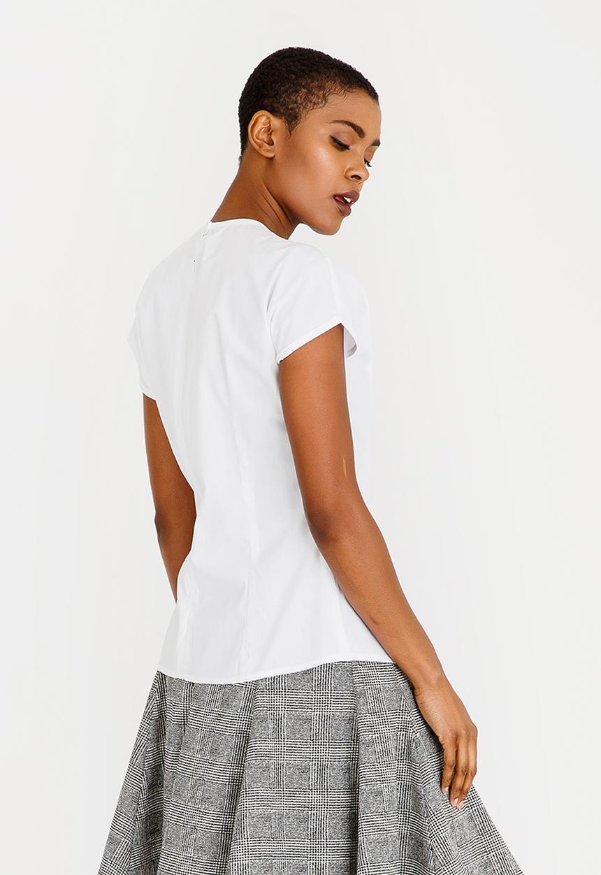 DAVID by David Tlale - Stealth Cap Sleeve Top White