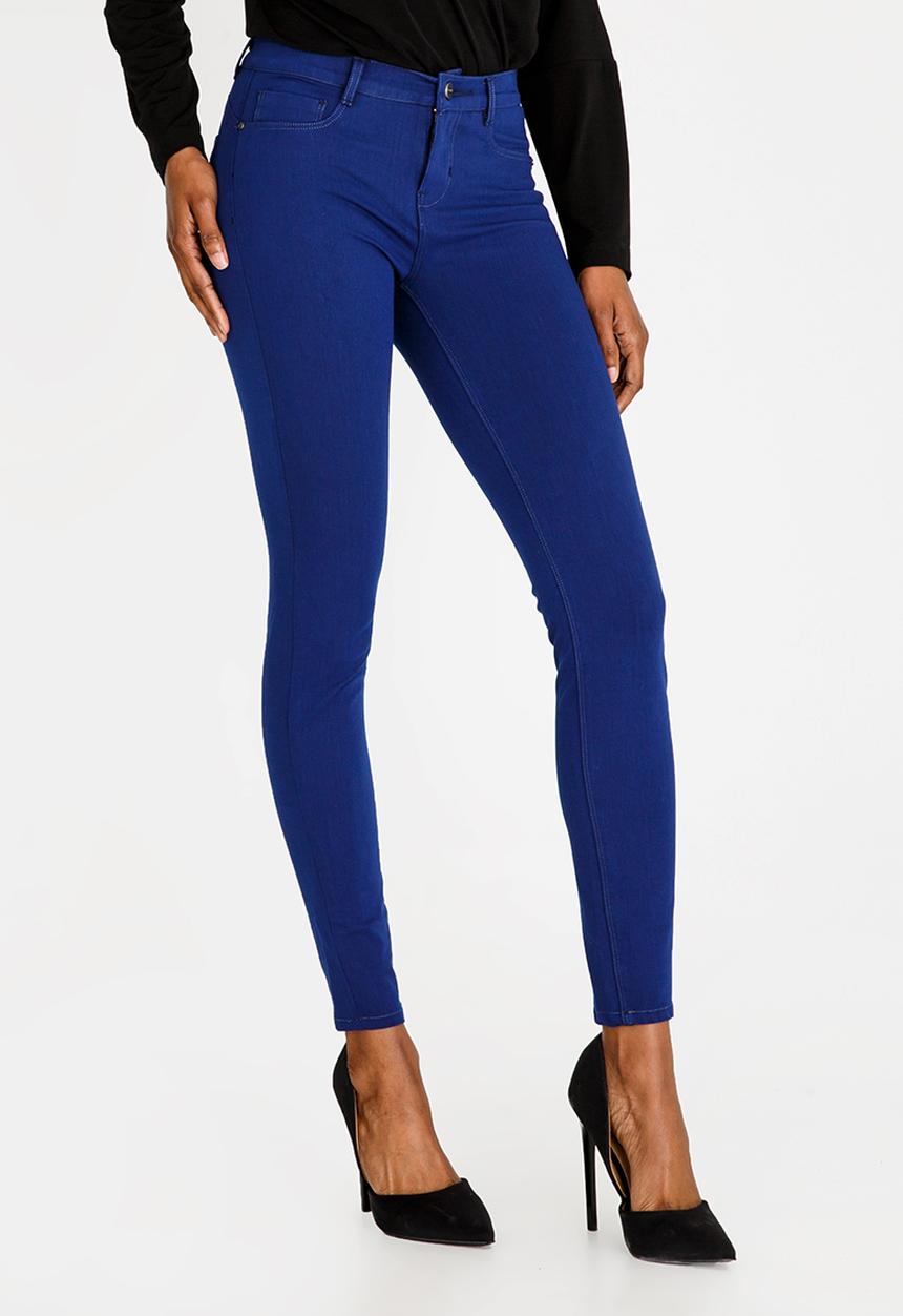 SISSY BOY - Axel 4 way stretch mid rise skinny jeans - blue 