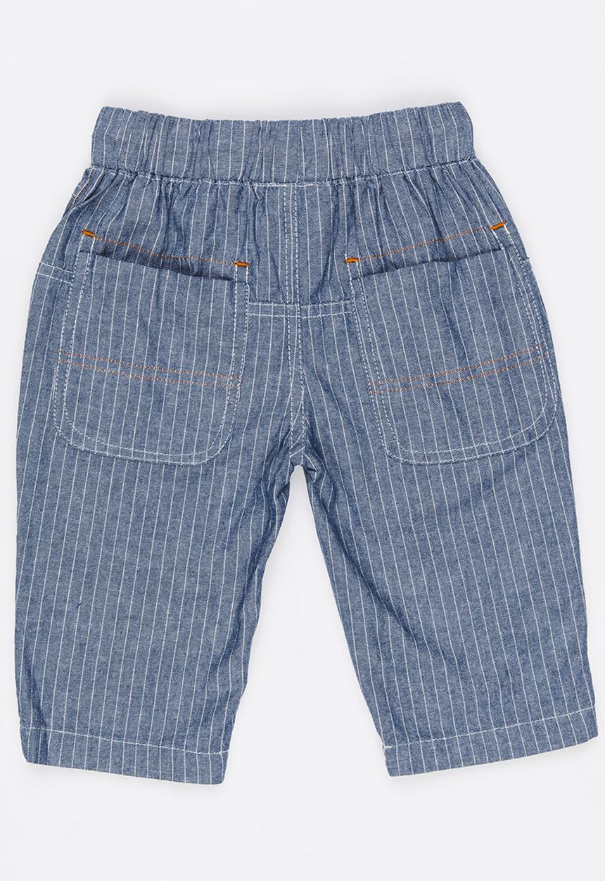 Pop Candy - High Waist Stripe Shorts Blue