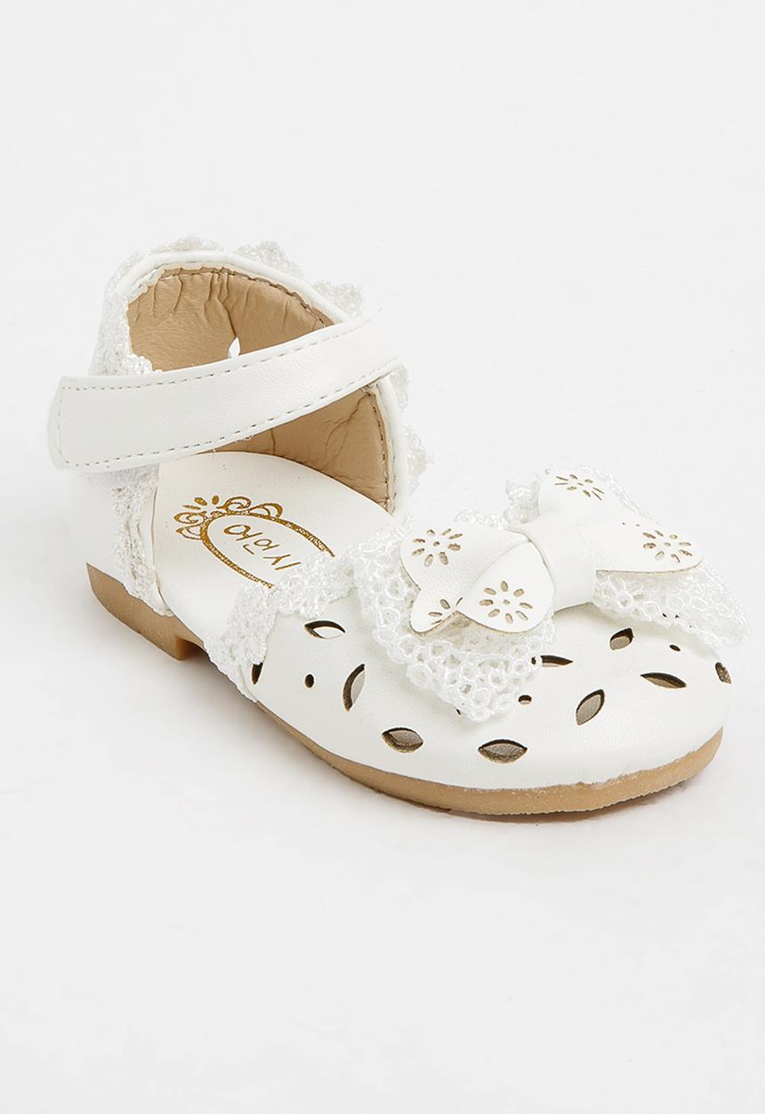 Pop Candy - Pump With Bow Detail Cream