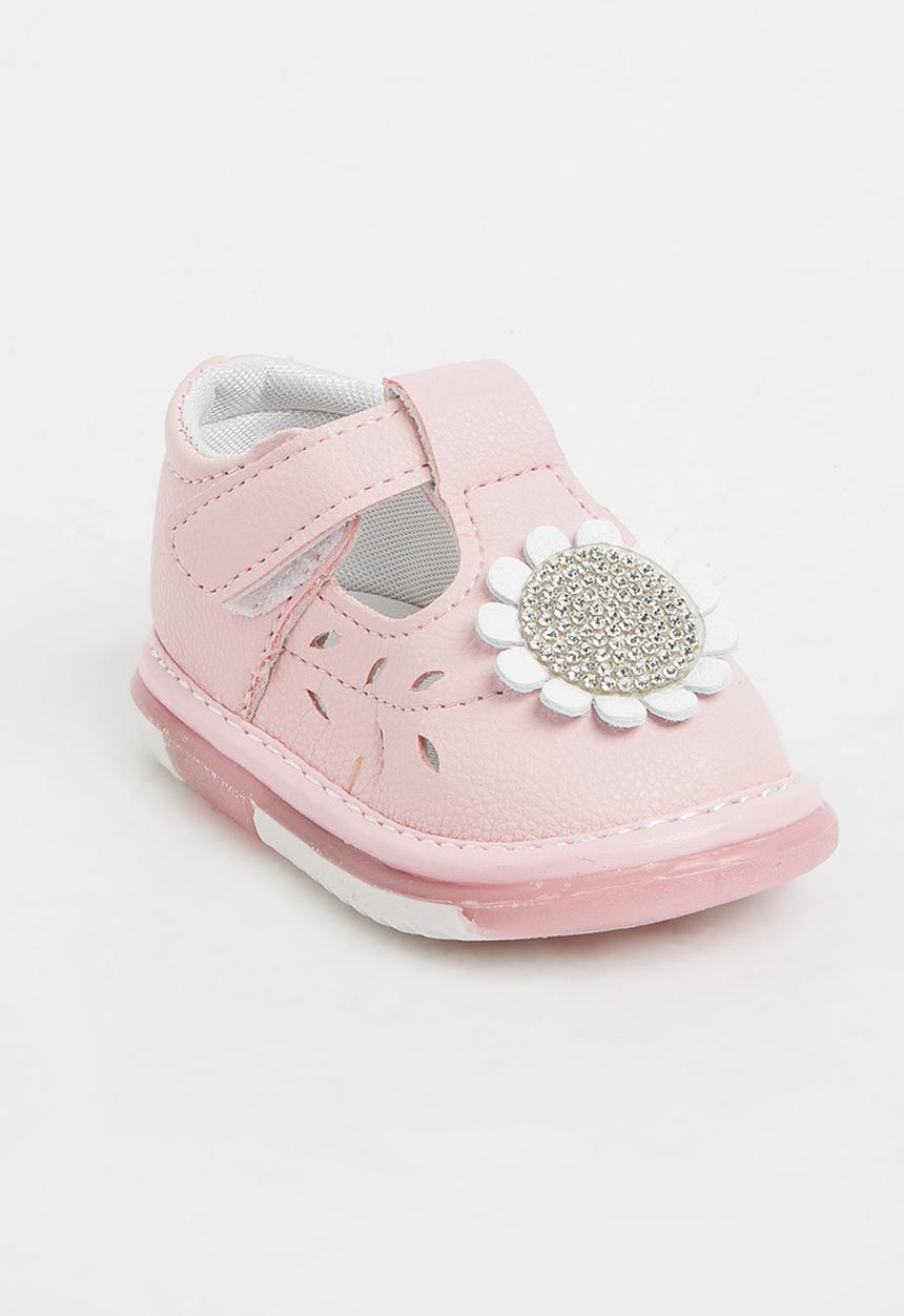 Pop Candy - Flower Printed Pump Mid Pink