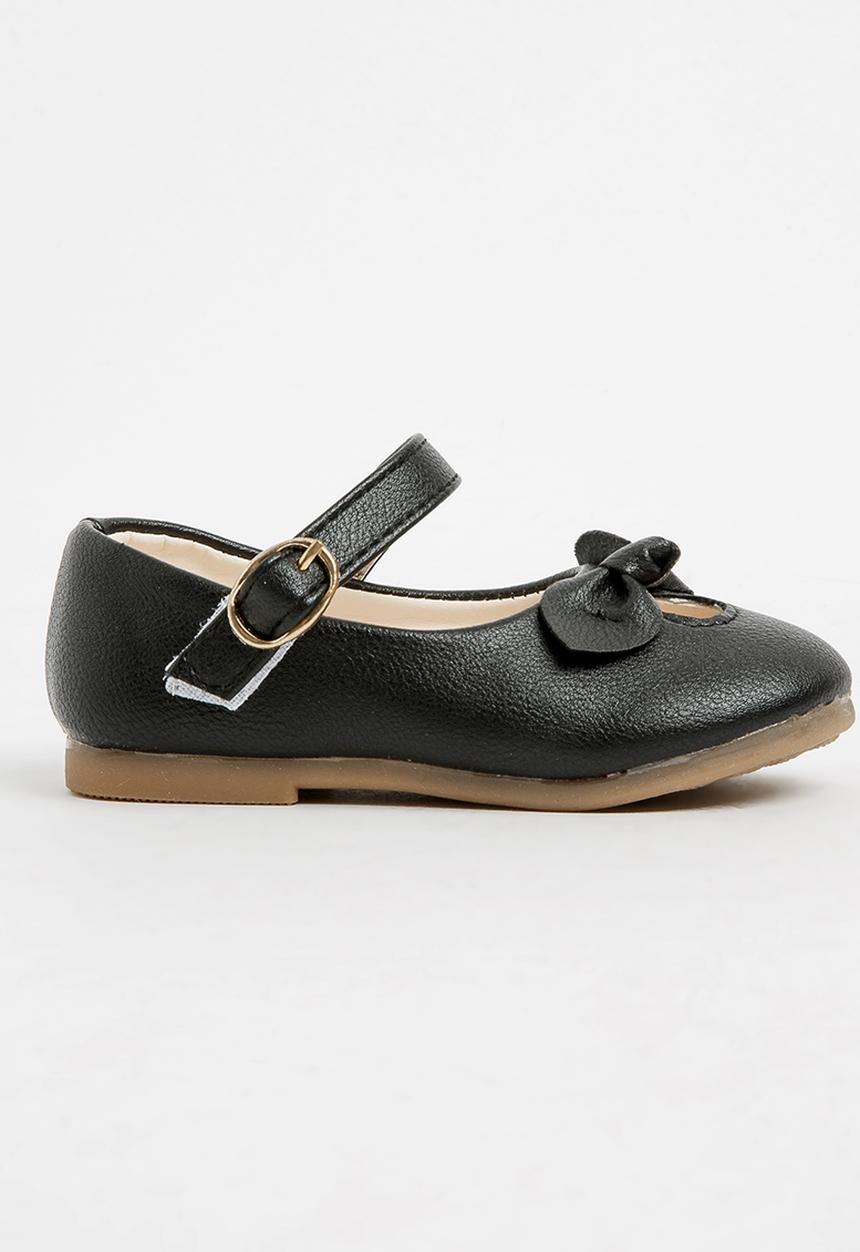Pop Candy - Pump With Bow Detail Black