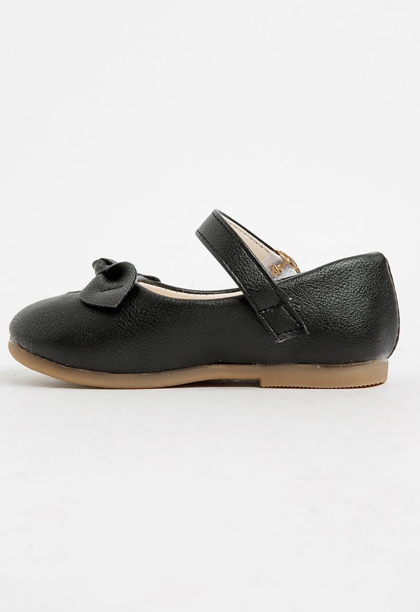 Pop Candy - Pump With Bow Detail Black