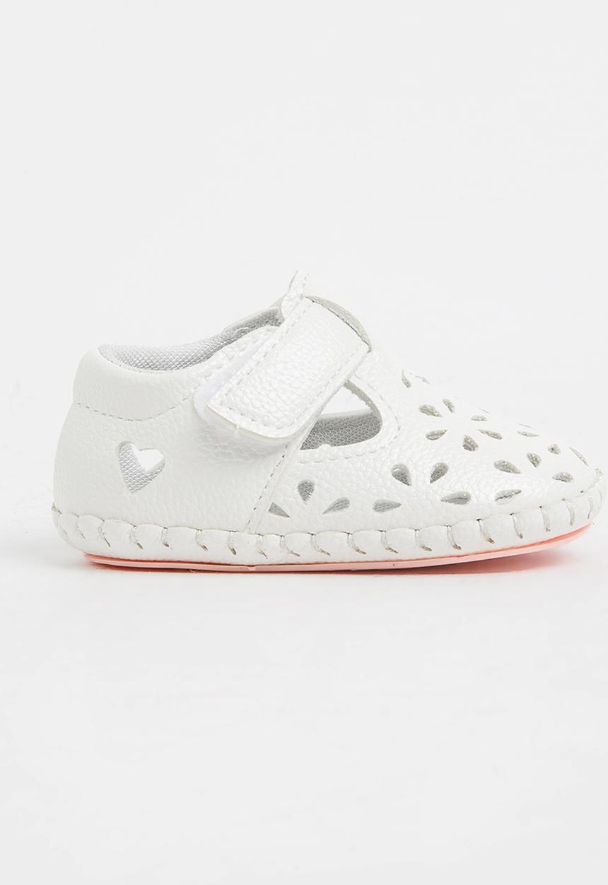 Pop Candy - Velcro Strap Pump Cream