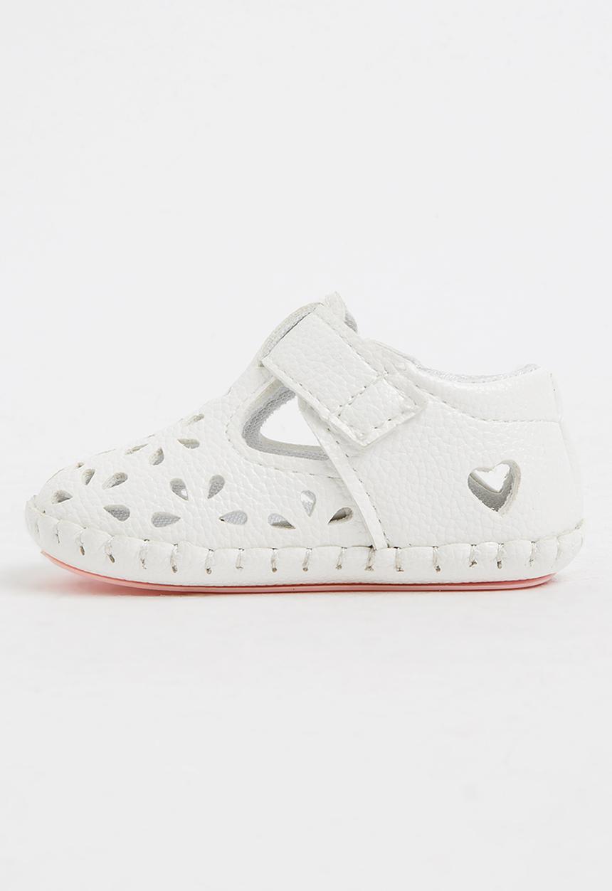 Pop Candy - Velcro Strap Pump Cream