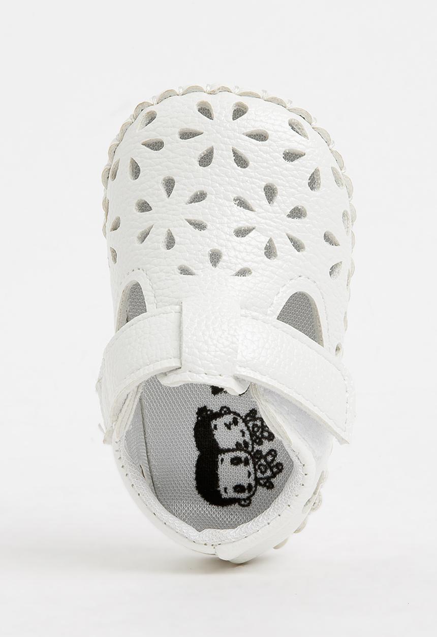 Pop Candy - Velcro Strap Pump Cream