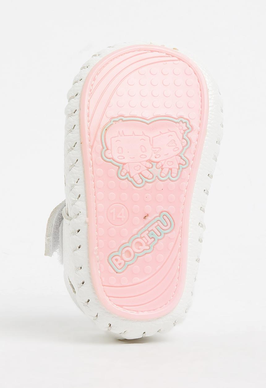 Pop Candy - Velcro Strap Pump Cream
