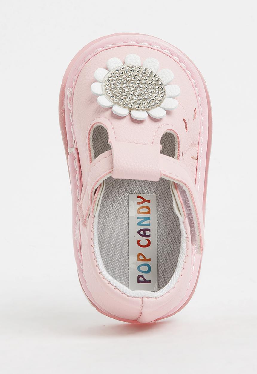 Pop Candy - Flower Printed Pump Mid Pink