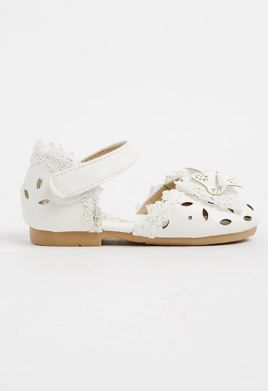 Pop Candy - Pump With Bow Detail Cream