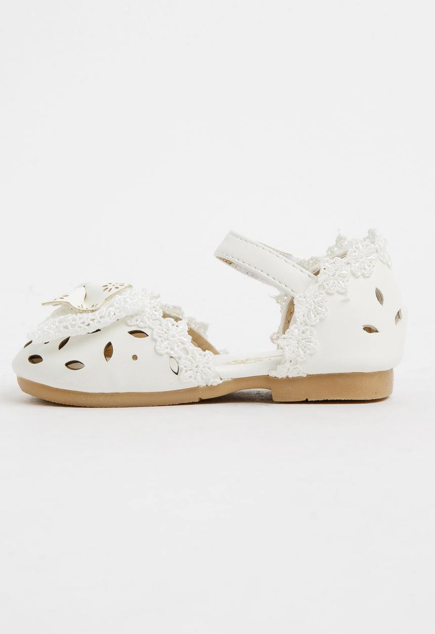Pop Candy - Pump With Bow Detail Cream