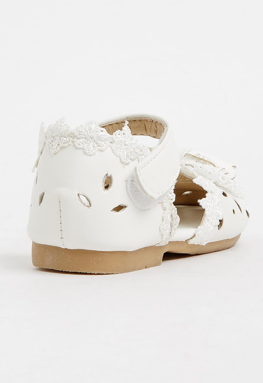Pop Candy - Pump With Bow Detail Cream