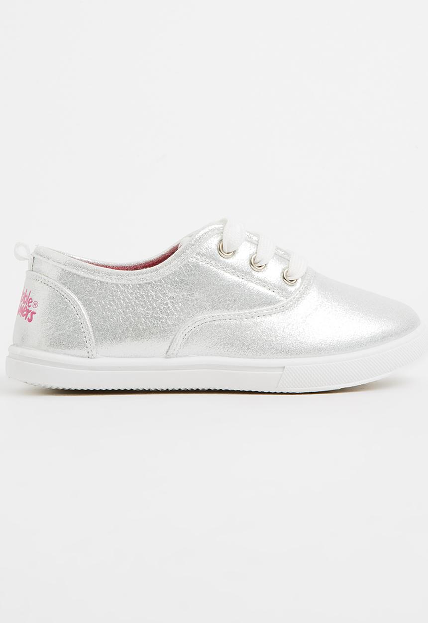 Bubblegummers - Lace Up Sneaker Silver