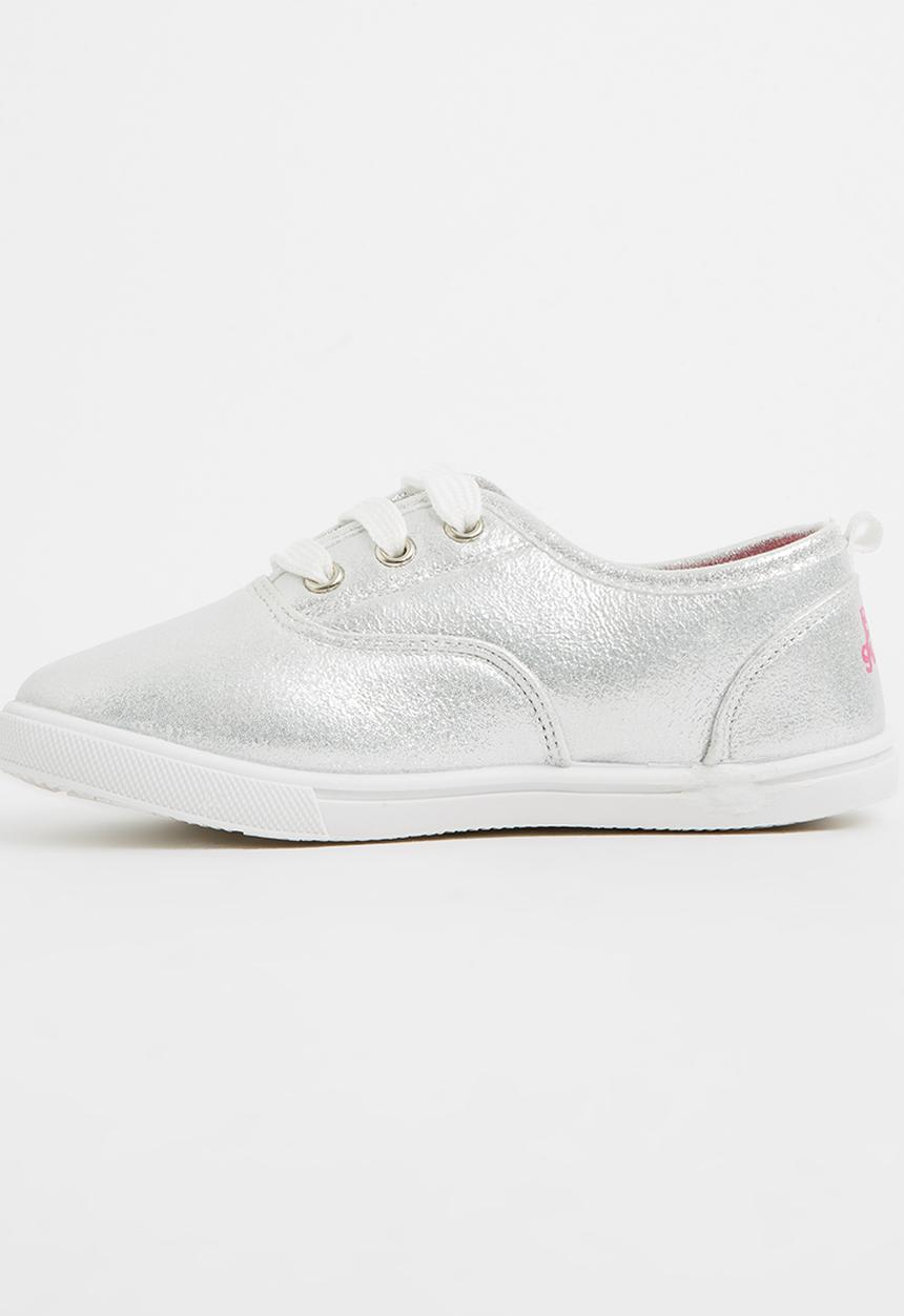 Bubblegummers - Lace Up Sneaker Silver