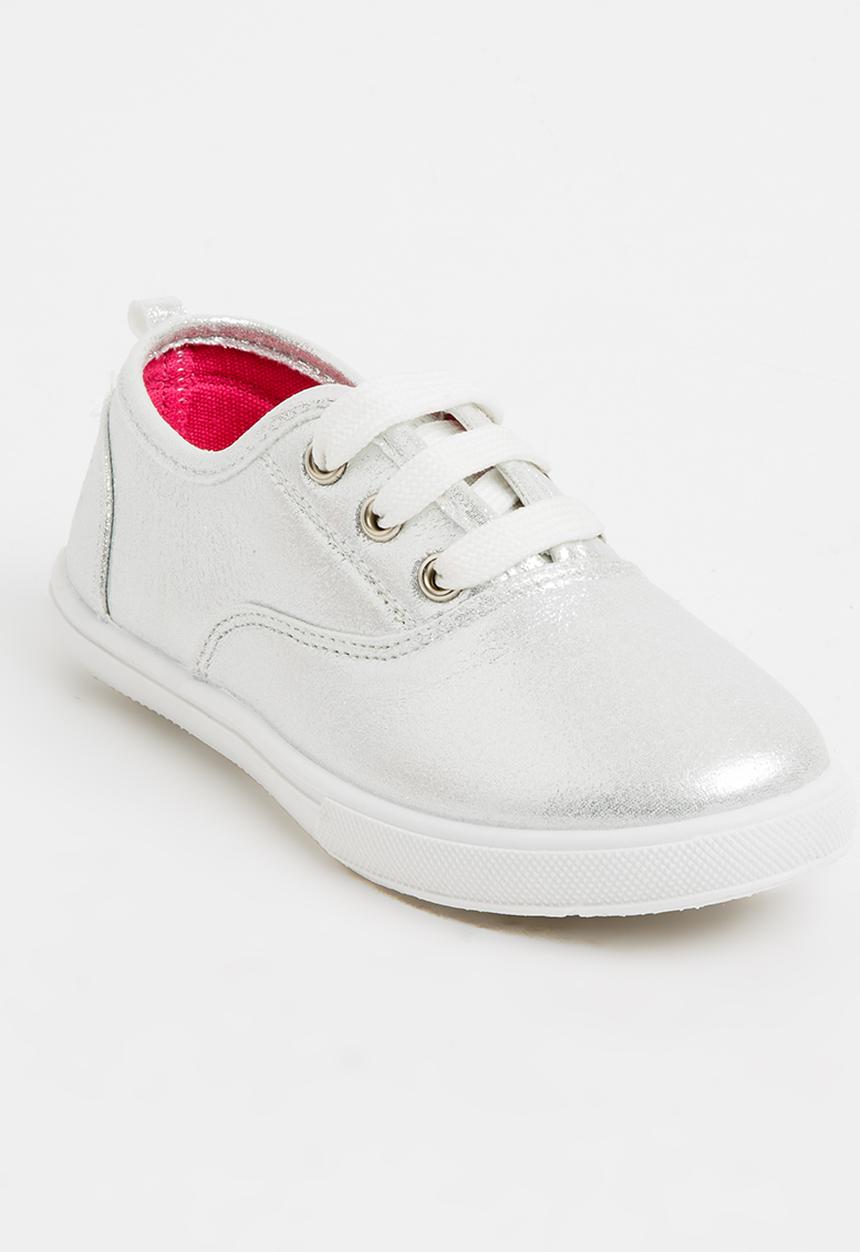 Bubblegummers - Lace Up Sneaker Silver